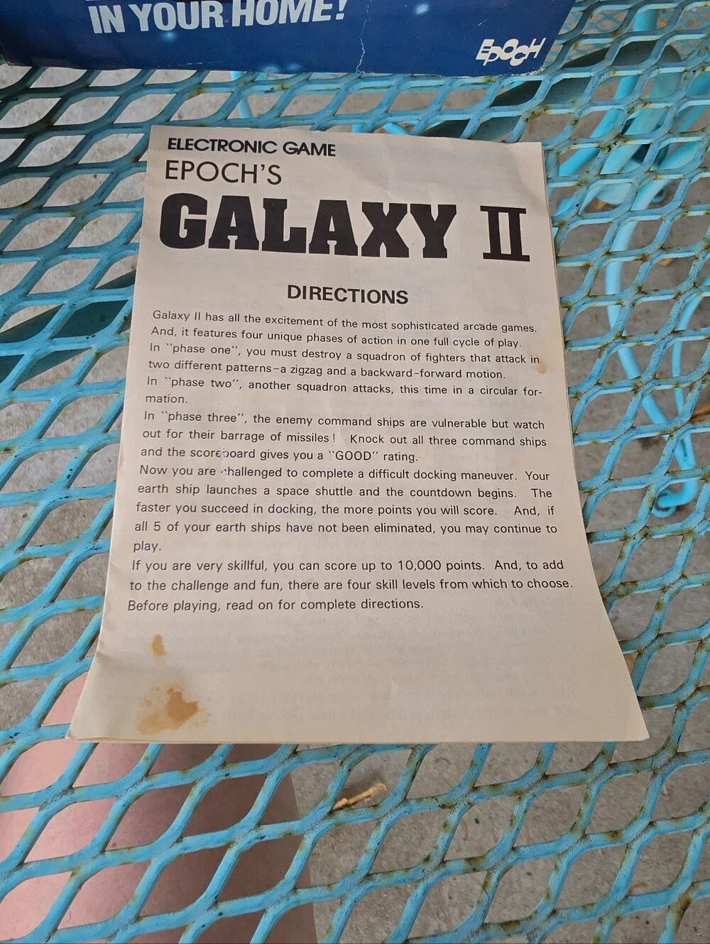 Epoch 1981 vintage